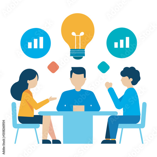 Diverse team of professionals in a collaborative meeting