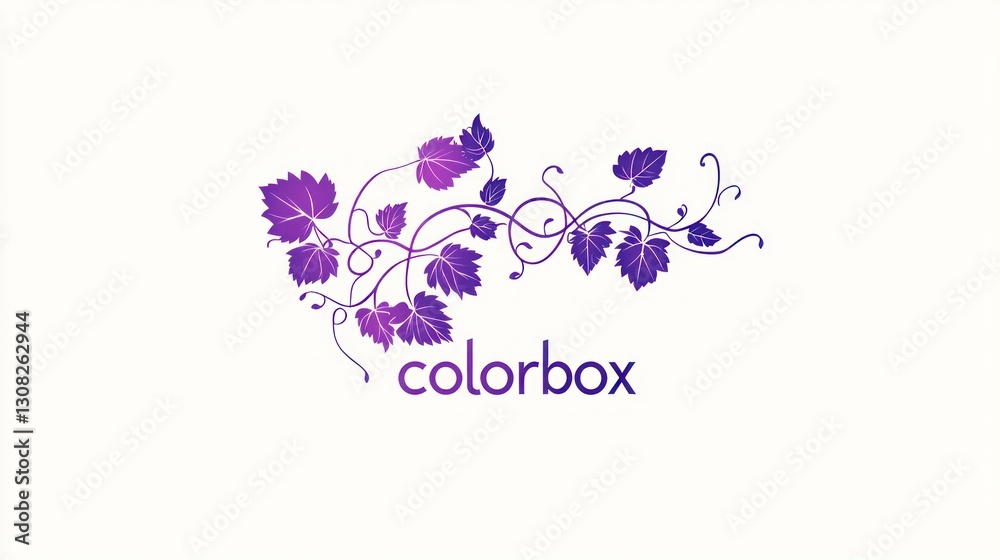 Decorative purple vine design, elegant background graphic, potential use as a logo or pattern Decorative purple vine design, elegant background graphic, potential use as a logo or pattern