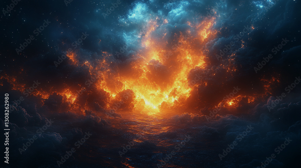 explosion in space explosion in space