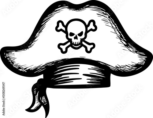 Pirate hat adventure icon creative seas graphic design illustration nautical environment dynamic viewpoint imagination unleashed