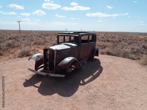 Vintage Desert Relic on Historic Route 66