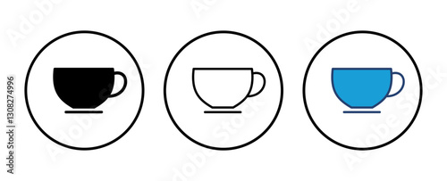 coffee cup icon vector. cup a coffee icon vector.