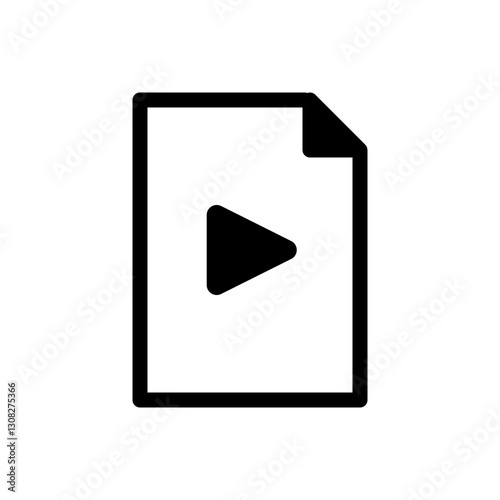 video play file icon vector sign
