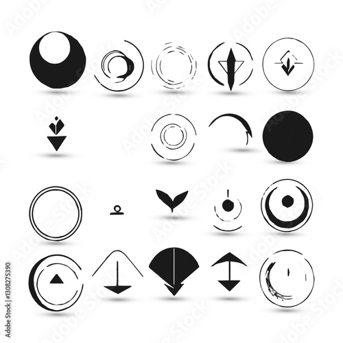 Concept creative abstract logo collection Logo can be used for icon brand identity finance