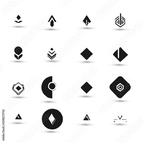 Concept creative abstract logo collection Logo can be used for icon brand identity finance