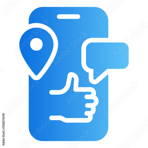digital media Gradient icon