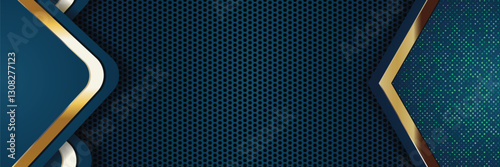 gold banner Abstract vector background board for text and message design modern. vector illustration