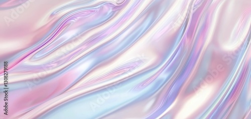 Seamless glowing holographic iridescent gradient waves, futuristic minimalist luxury pattern, sophisticated ultra-modern elegance