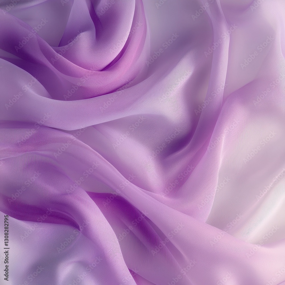 Fototapeta premium A rich purple fabric featuring an intricate, elongated wavy pattern that flows gracefully across the surface, creating a sense of movement and elegance in its design.