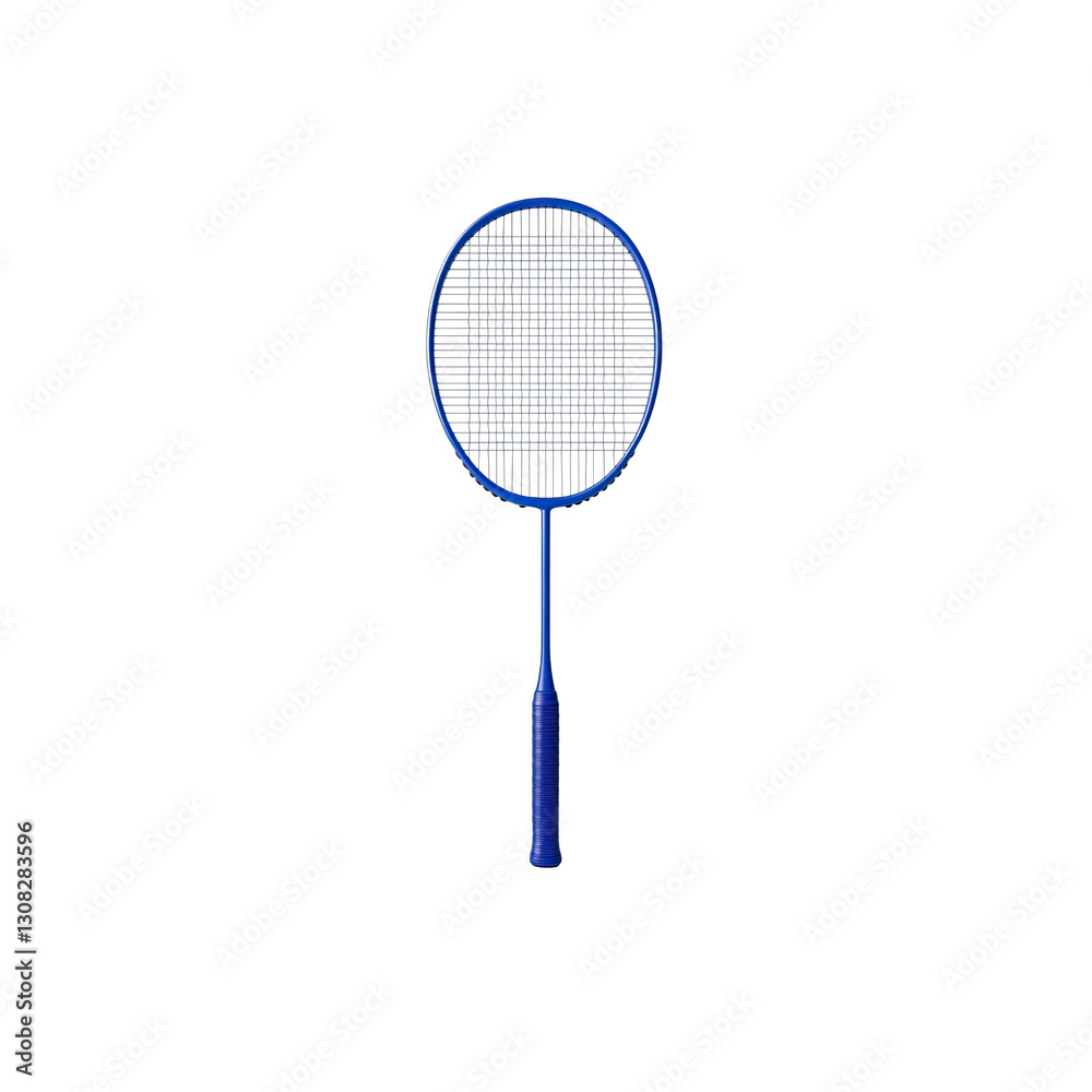 Blue Badminton Racket Isolated on Transparent Background Blue Badminton Racket Isolated on Transparent Background