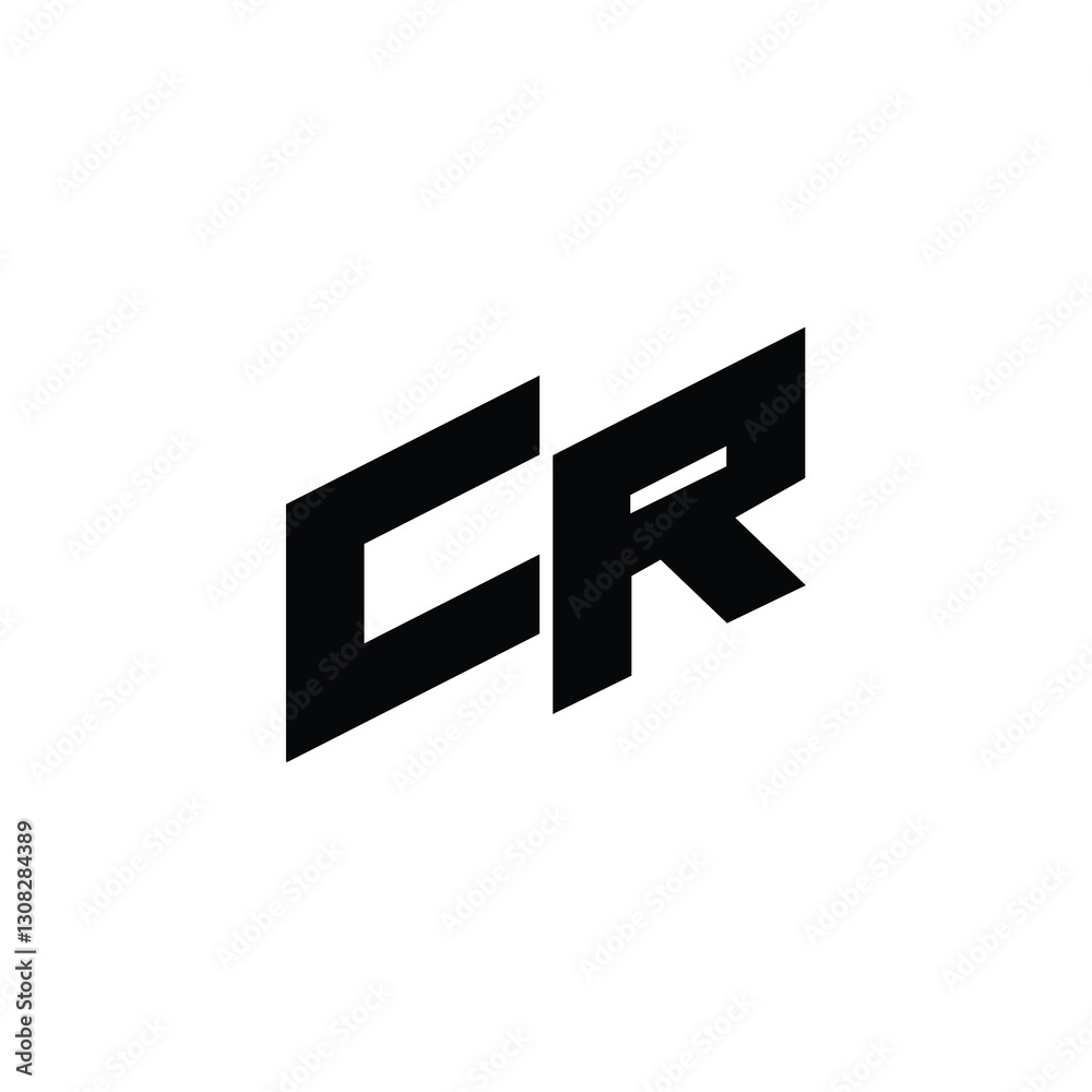 CR monogram logo design letter text name symbol monochrome logotype alphabet character simple logo CR monogram logo design letter text name symbol monochrome logotype alphabet character simple logo