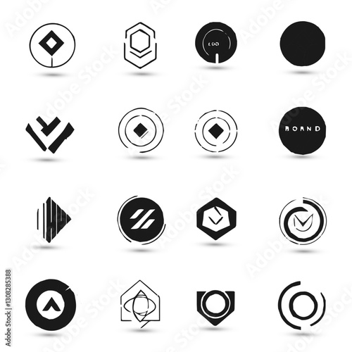 Logo collection, Abstract design concept creative abstract logo collection Logo can be used for icon brand identity finance