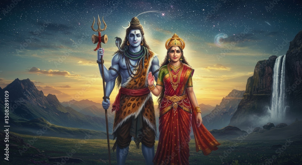 Fototapeta premium Lord shiva | Shivaratri | Maha Shivaratri | Mahadev