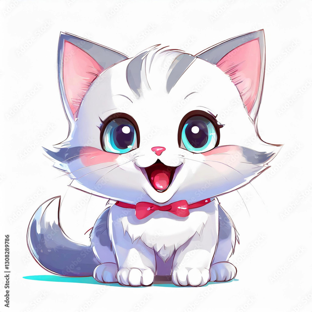 Cartoon, Lovely cat Cartoon, Lovely cat