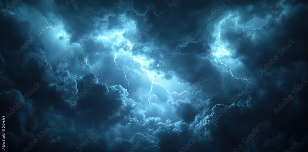 Storm Clouds Dramatic Lightning Background Storm Clouds Dramatic Lightning Background