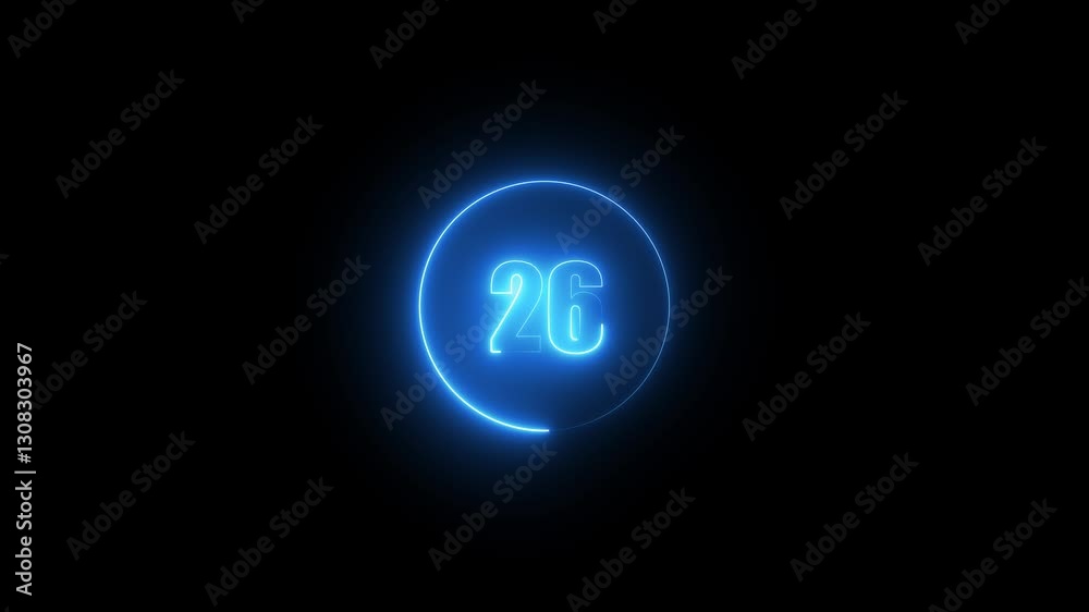 neon text 26number countdown icon Neon number 26 Neon Number 26 Animation. round, set, shadow sign simple style symbol neon text 26number countdown icon Neon number 26 Neon Number 26 Animation. round, set, shadow sign simple style symbol