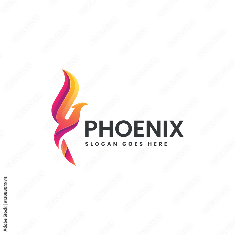 Phoenix Gradient Colorful Logo Phoenix Gradient Colorful Logo