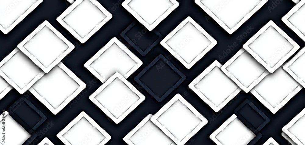 Seamless ultra-thin white grid on deep navy, minimalist futuristic luxury pattern, sophisticated modern high-end elegance