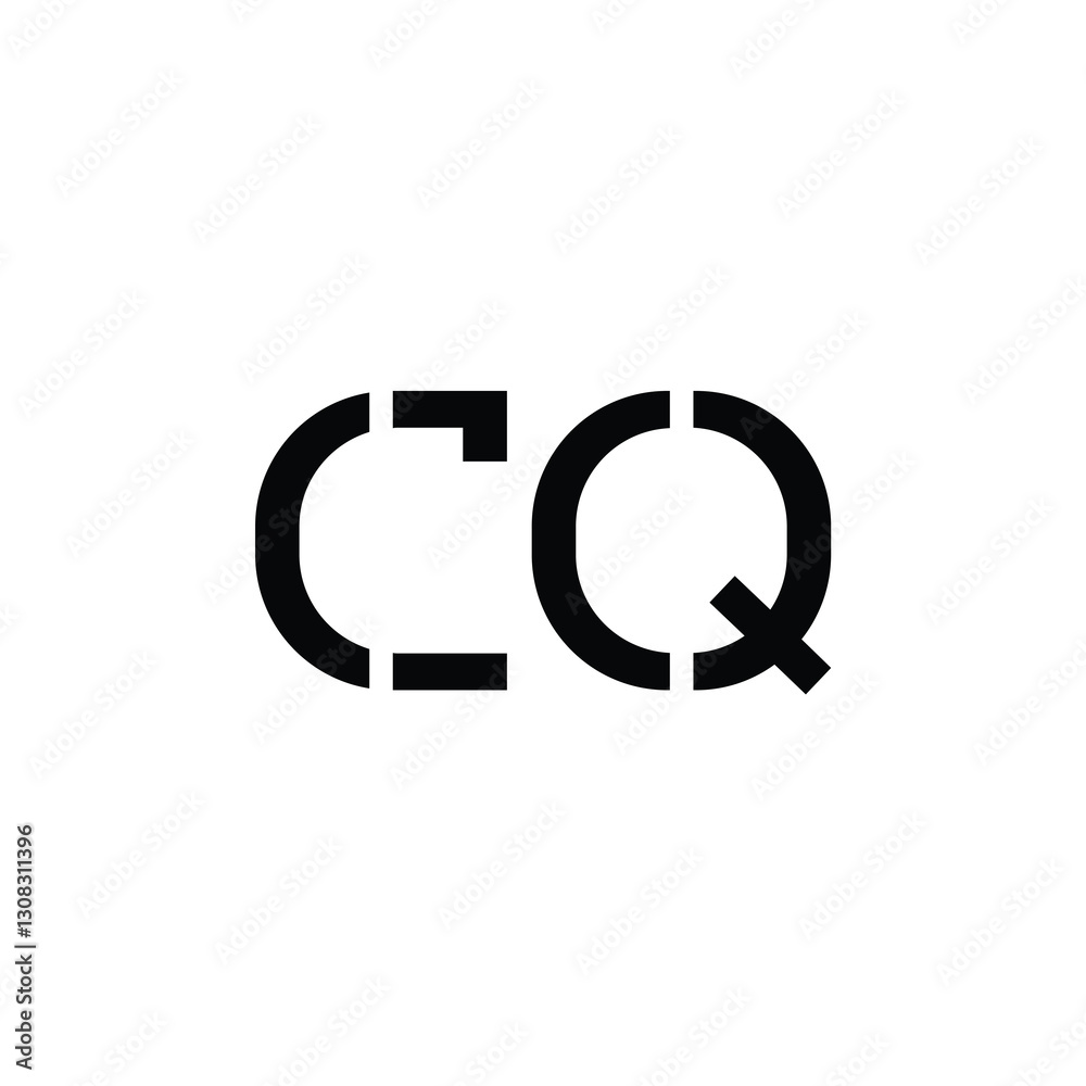 CQ monogram logo design letter text name symbol monochrome logotype alphabet character simple logo CQ monogram logo design letter text name symbol monochrome logotype alphabet character simple logo