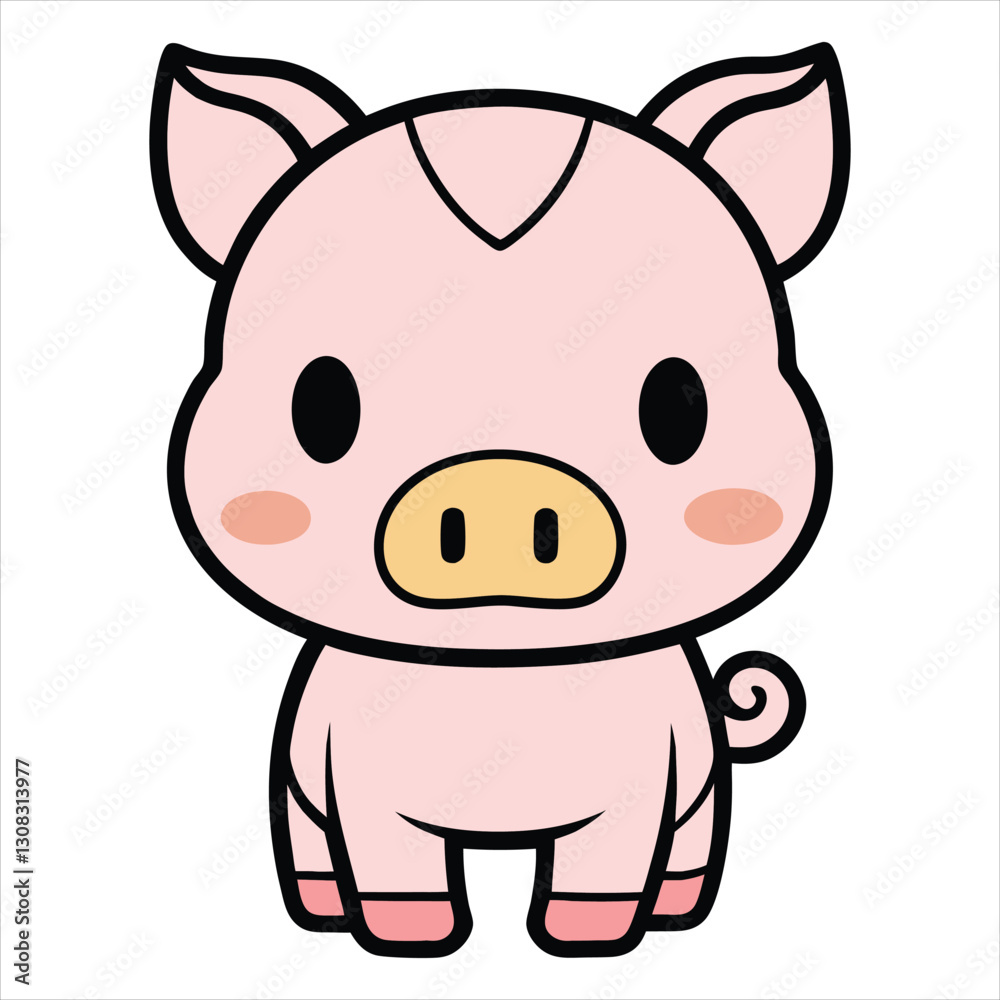 Chinese New Year kawaii animal vector illustration, Chinese Festival kawaii design Chinese New Year kawaii animal vector illustration, Chinese Festival kawaii design