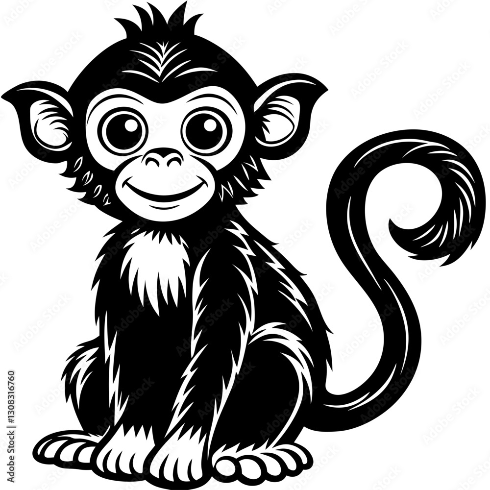 Obraz premium A naughty monkey