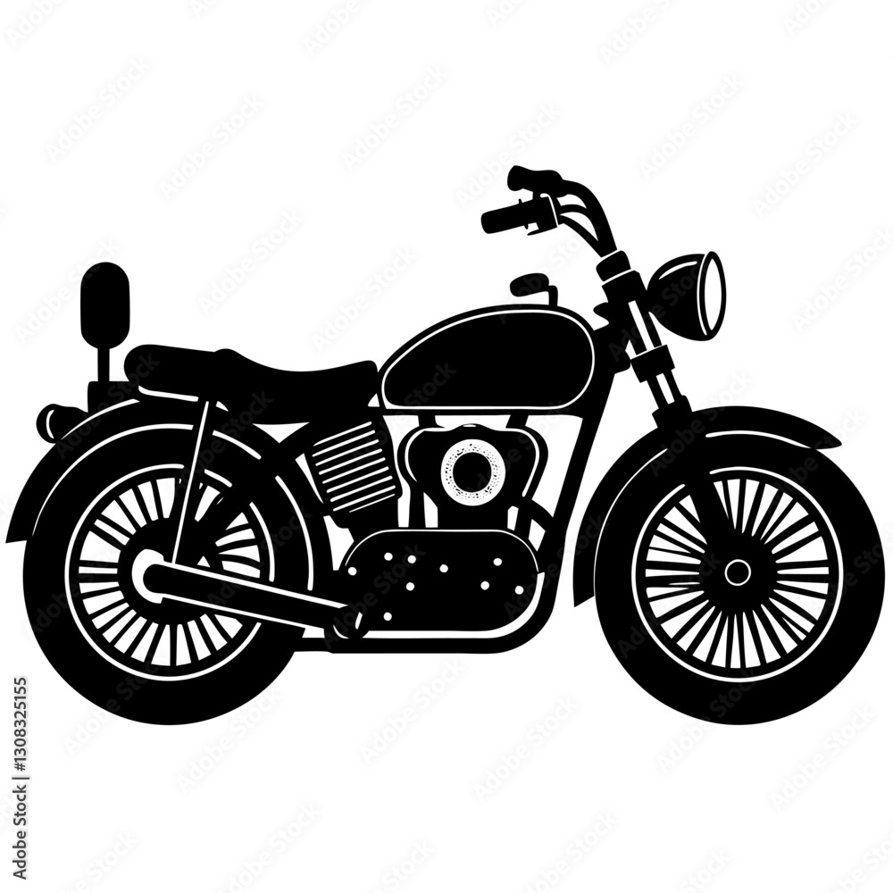 Obraz premium vintage motorcycle isolated on white