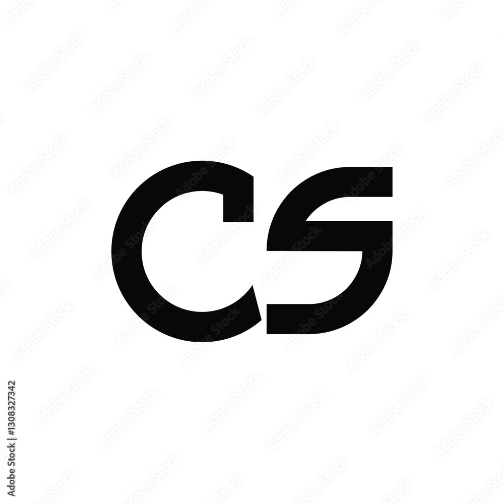 CS monogram logo design letter text name symbol monochrome logotype alphabet character simple logo CS monogram logo design letter text name symbol monochrome logotype alphabet character simple logo