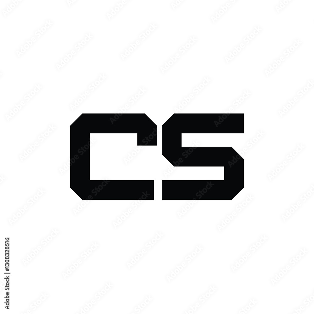 CS monogram logo design letter text name symbol monochrome logotype alphabet character simple logo CS monogram logo design letter text name symbol monochrome logotype alphabet character simple logo