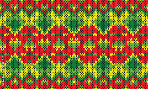 Seamless printable knitting patterns, wallpapers, ultra-high resolution raster illustrations, print-on-demand patterns