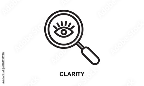 Clarity Icon Isolated Vector Illustration