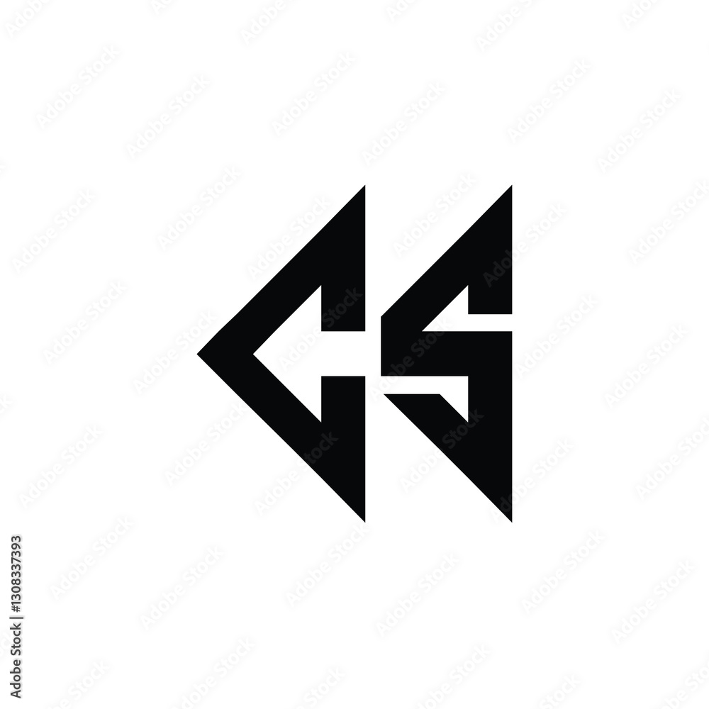 CS monogram logo design letter text name symbol monochrome logotype alphabet character simple logo CS monogram logo design letter text name symbol monochrome logotype alphabet character simple logo