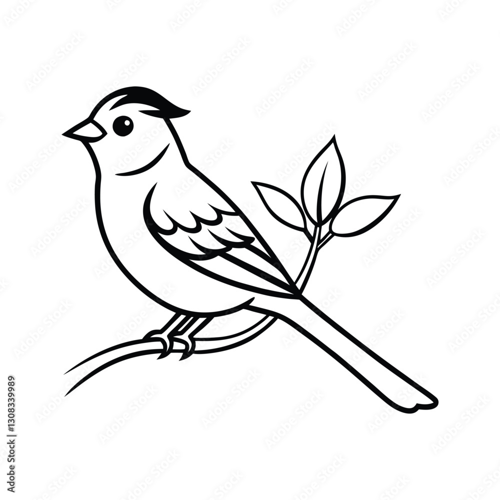 Fototapeta premium vector illustration of a bird