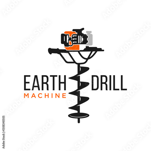 logo for earth drill tools or machines