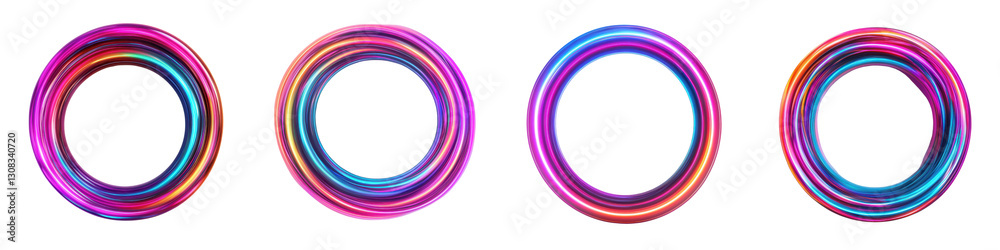 Vibrant Circular Composition of Overlapping Neon Rings Abstract Digital with Captivating Chromatic Gradients and Dynamic Fluid Shapes Vibrant Circular Composition of Overlapping Neon Rings Abstract Digital with Captivating Chromatic Gradients and Dynamic Fluid Shapes