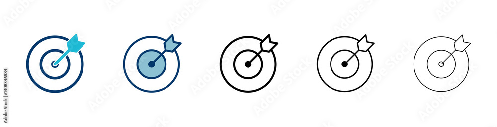 Target icon vector isolated on white background. Target vector icon. goal icon. marketing target. Aim Target icon vector isolated on white background. Target vector icon. goal icon. marketing target. Aim