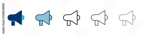 Megaphone icon vector isolated on white background. Loudspeaker icon vector. Volume icon