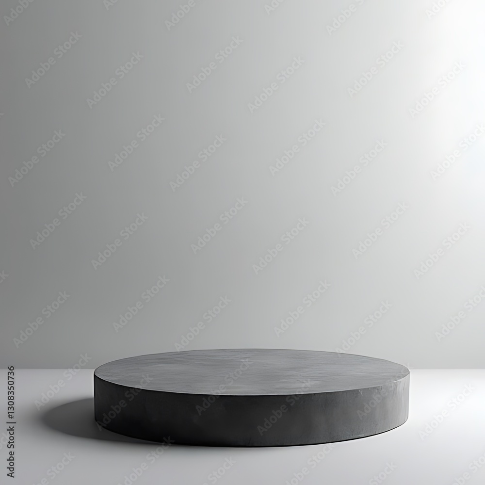 Slate Gray Concrete Platform with Rounded Edges Slate Gray Concrete Platform with Rounded Edges