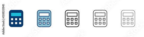 Calculator icon vector isolated on white background. Calculator vector icon. Accounting icon