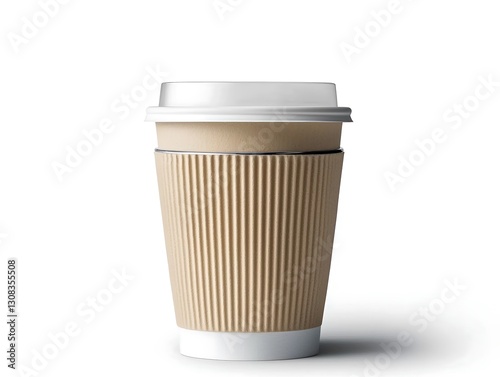 Wallpaper Mural A coffee cup with a double-walled design, showcasing its insulation properties, on a clean background. Torontodigital.ca