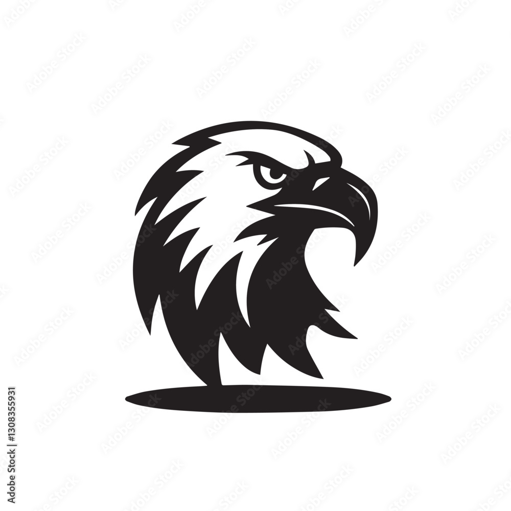 Obraz premium Eagle head vector illustration