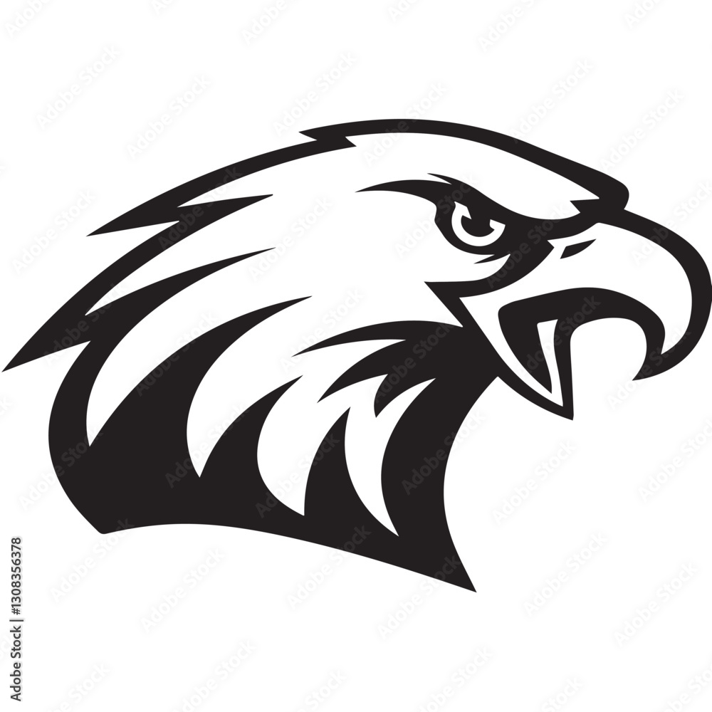 Obraz premium Eagle head vector illustration