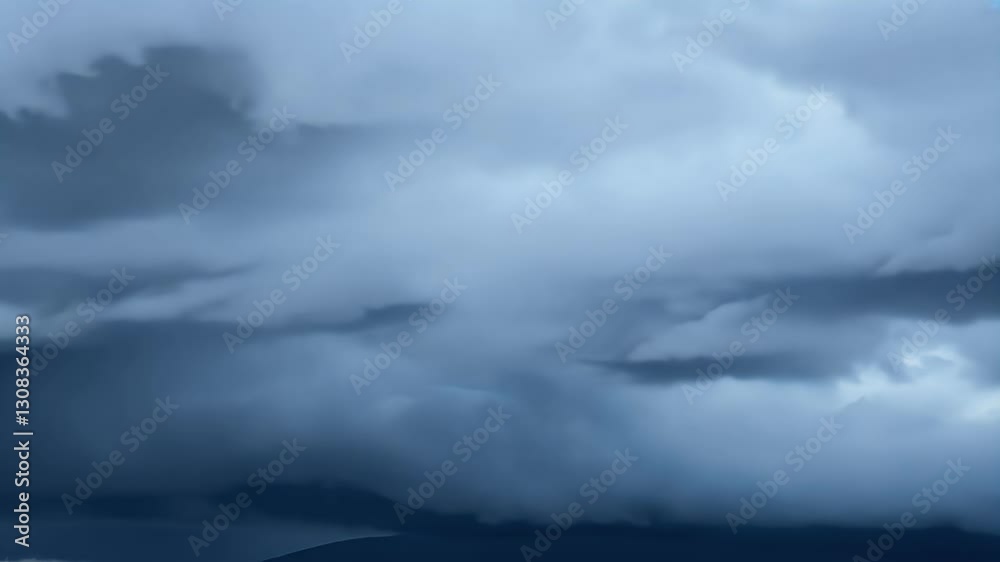 high definition video time lapse video showcasing dramatic movement dark storm clouds forming sky impending heavy rainstorm