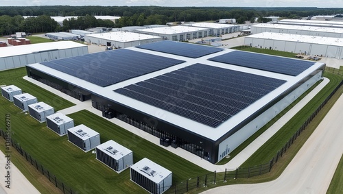 Sustainable Cloud Computing – Solar-Powered Data Center Facility