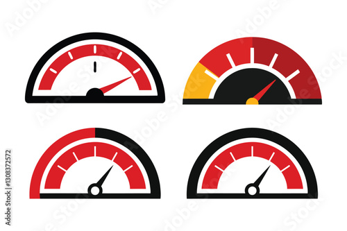 Racing speed miter vector on white background