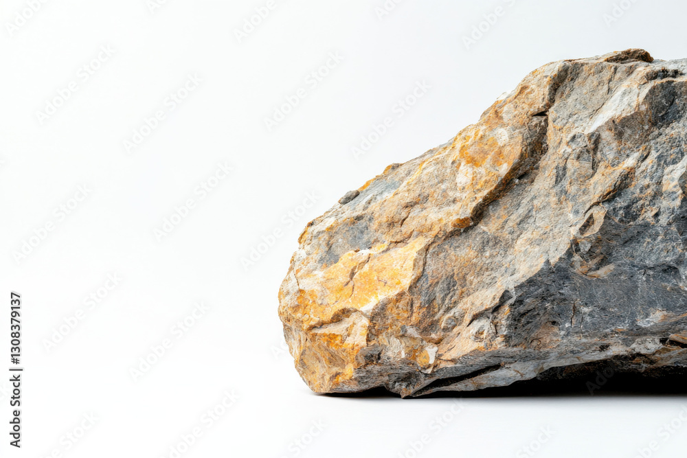 Solid Heavy Rock on white background Solid Heavy Rock on white background