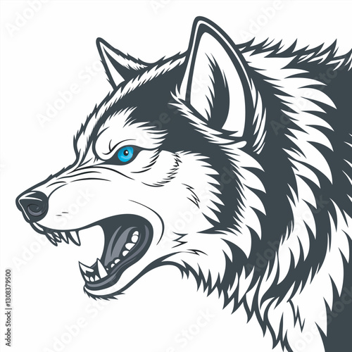 Siberian Husky Dog Vector