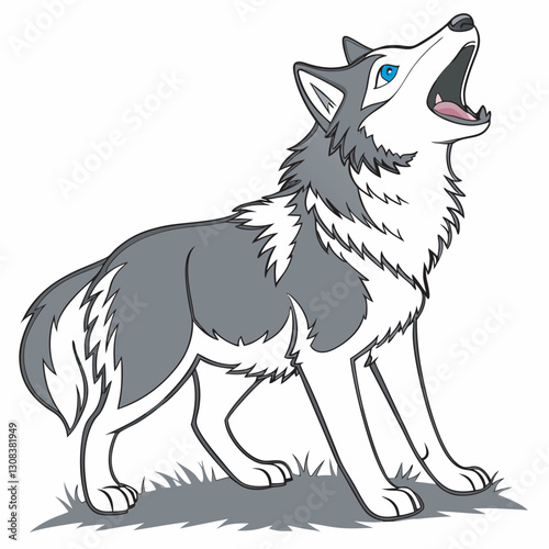 Siberian Husky Dog Vector