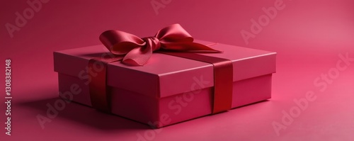 Elegant chocolate box with satin ribbon, isolated , cocoa, white chocolate, chocolate box