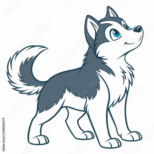 Siberian Husky Dog Vector