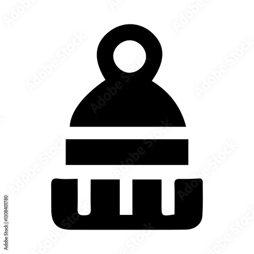Simple Flat Winter Hat Vector Illustration & Logo Design